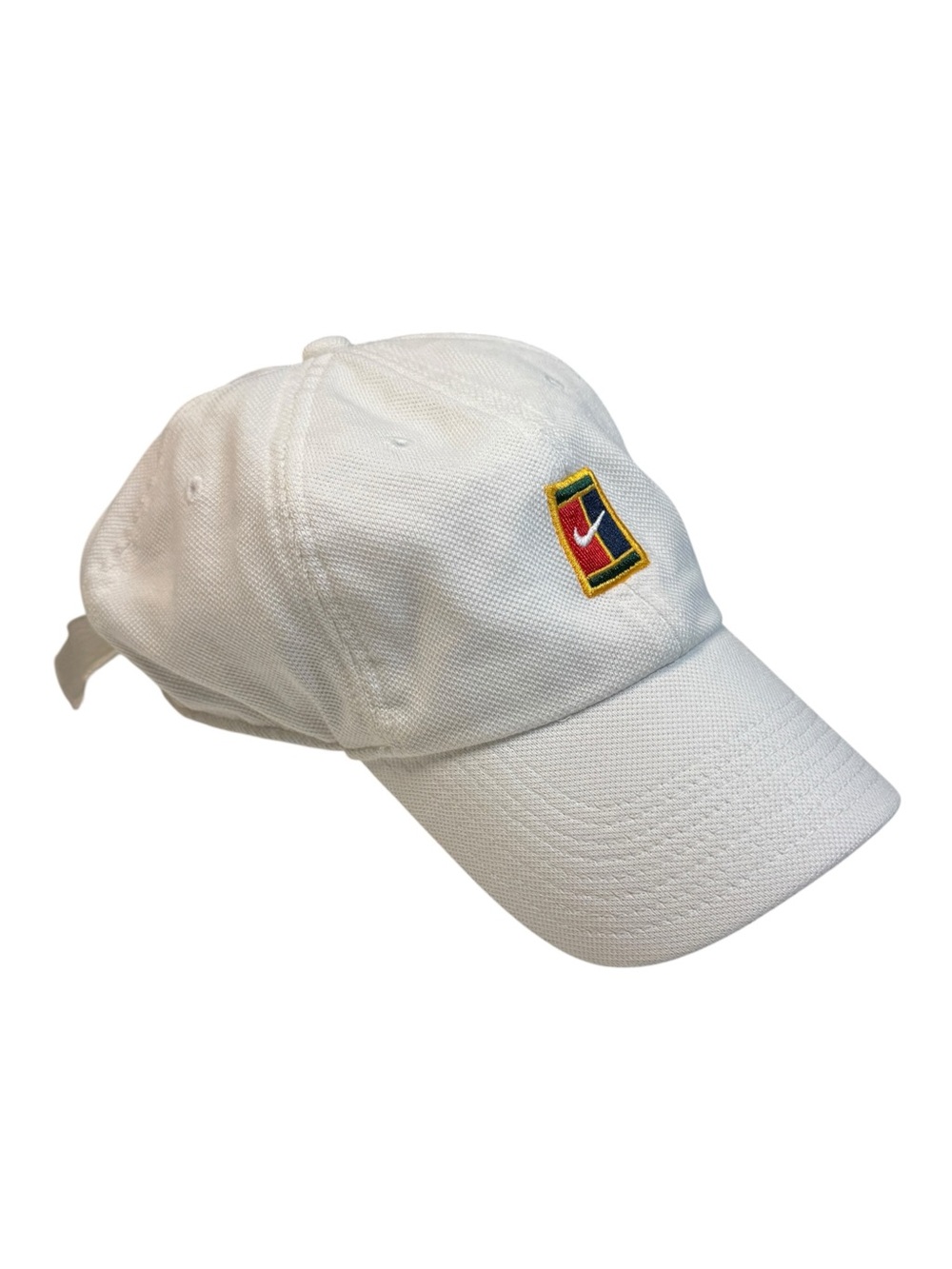 Nike Court Heritage 86 Tennis Cap Unisex Hat Adjustable White Used